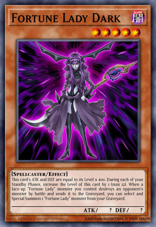 (011) YuGiOh TCG SOVR: Stardust Overdrive Single: Fortune Lady Dark  Rare
