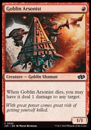 (555) Magic The Gathering Foundations Jumpstart Single: Goblin Arsonist  Common
