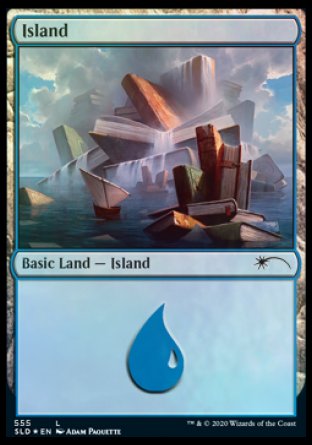 (555) Magic The Gathering Secret Lair Drop Series Single: Island (V.12)  Land