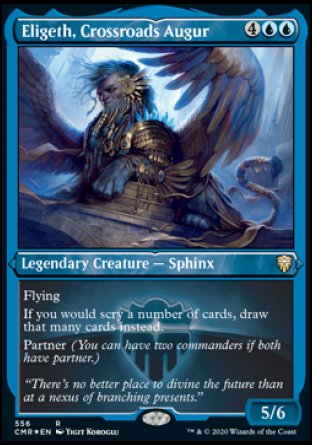 (556/361) Magic The Gathering Commander Legends: Extras Single: Eligeth, Crossroads Augur  Rare