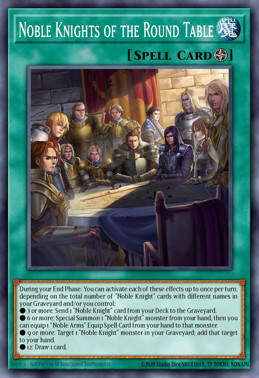 (086) YuGiOh TCG MAGO: Maximum Gold Single: Noble Knights of the Round Table  Rare