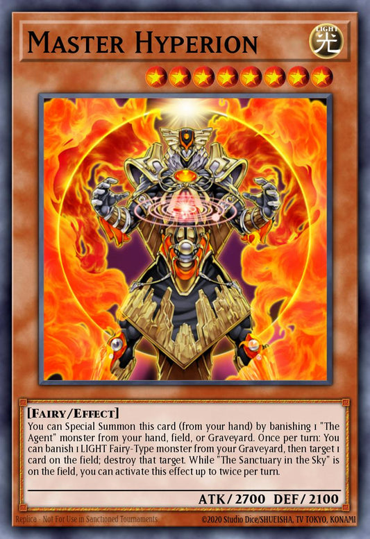 (252) YuGiOh TCG RA03: Quarter Century Bonanza Single: Master Hyperion (V.1 - Platinum Secret Rare)  Platinum Secret Rare