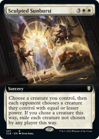 (557) Magic The Gathering Commander Legends: Battle for Baldur's Gate: Extras Single: Sculpted Sunburst  Rare