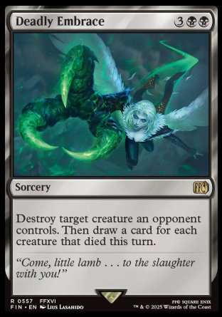 (557) Magic The Gathering Magic: The Gathering - FINAL FANTASY: Extras Single: Deadly Embrace  Rare