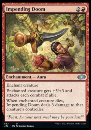 (557) Magic The Gathering Jumpstart 2022 Single: Impending Doom  Uncommon