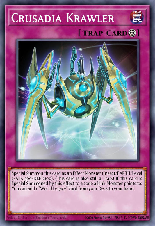 (209) YuGiOh TCG MP19: 2019 Gold Sarcophagus Tin Mega Pack Single: Crusadia Krawler  Common