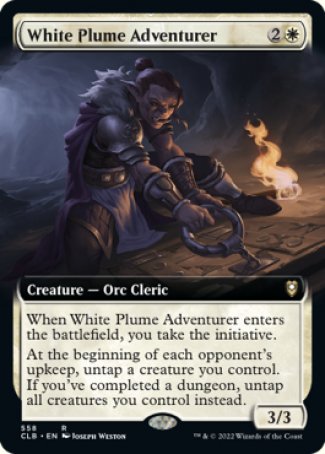 (558) Magic The Gathering Commander Legends: Battle for Baldur's Gate: Extras Single: White Plume Adventurer  Rare
