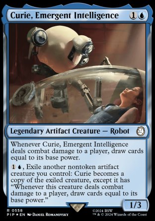 (558) Magic The Gathering Universes Beyond: Fallout: Extras Single: Curie, Emergent Intelligence (V.2)  Rare