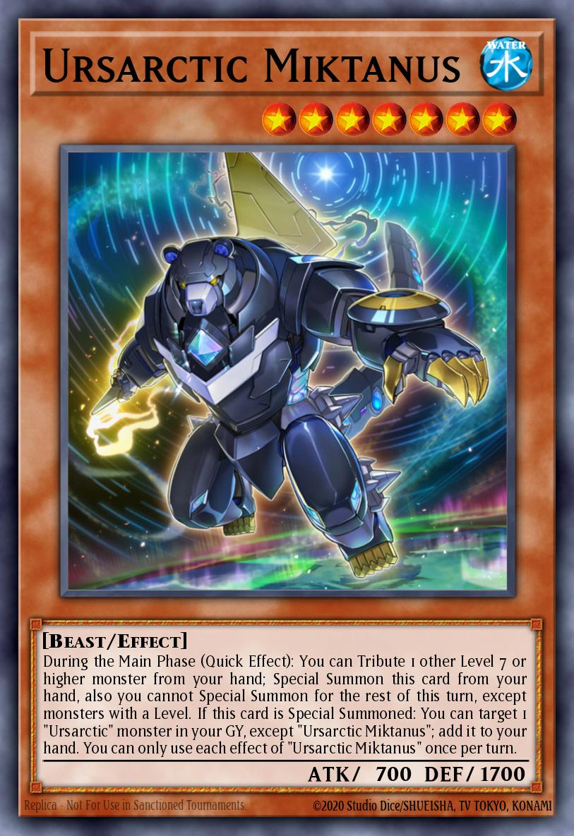 (028) YuGiOh TCG ANGU: Ancient Guardians Single: Ursarctic Miktanus  Super Rare