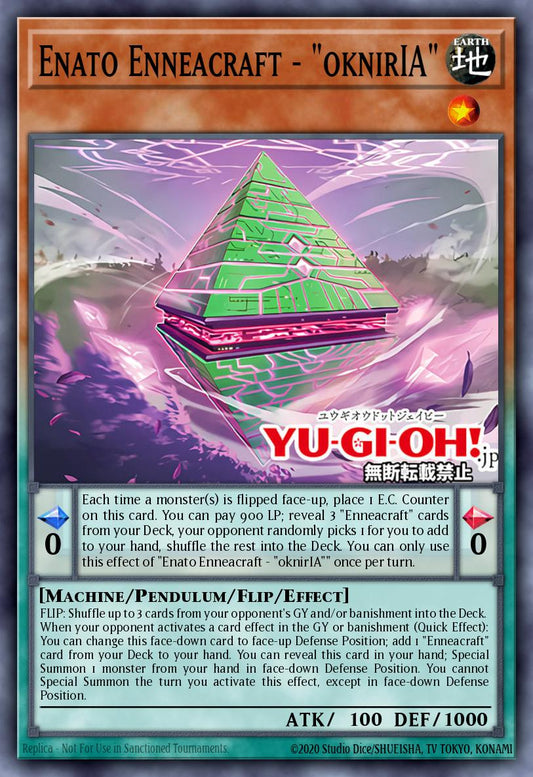 (019) YuGiOh TCG PHRE: Phantom Revenge Single: Enato Enneacraft - oknirIA (V.2 - Super Rare)  Super Rare