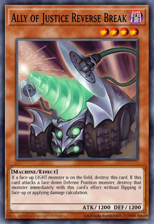(085) YuGiOh TCG HAC1: Hidden Arsenal: Chapter 1 Single: Ally of Justice Reverse Break (V.2 - Parallel Rare)  Parallel Rare