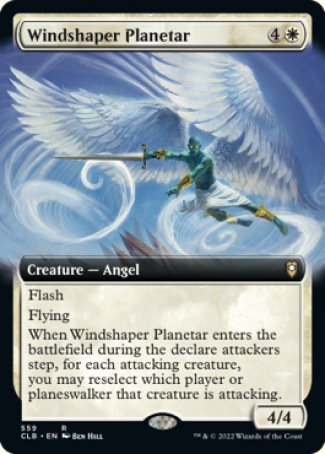 (559) Magic The Gathering Commander Legends: Battle for Baldur's Gate: Extras Single: Windshaper Planetar  Rare