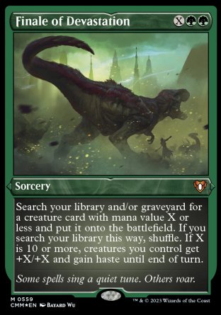 (559) Magic The Gathering Commander Masters: Extras Single: Finale of Devastation Holo Mythic