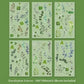 Vintage Floral Stickers: Eucalyptus Leaves