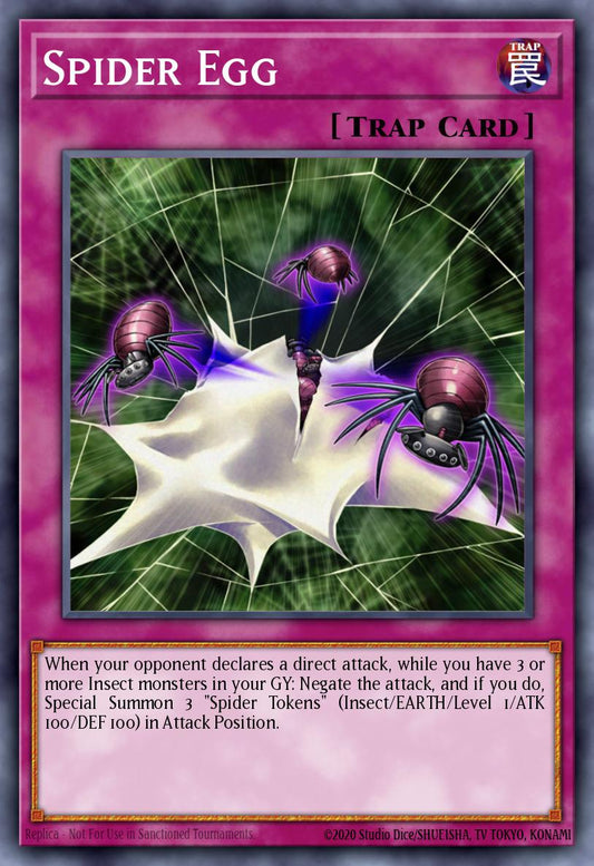(068) YuGiOh TCG SOVR: Stardust Overdrive Single: Spider Egg  Common