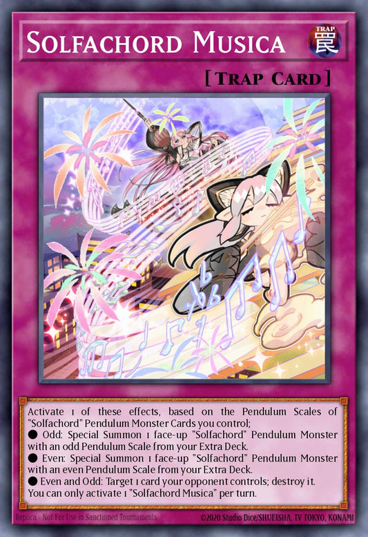 (025) YuGiOh TCG ANGU: Ancient Guardians Single: Solfachord Musica  Rare