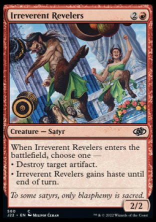 (560) Magic The Gathering Jumpstart 2022 Single: Irreverent Revelers  Common