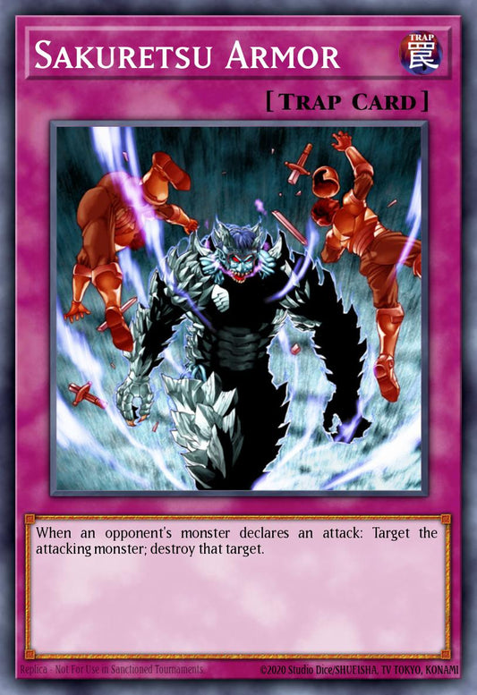 (EN102) YuGiOh TCG DCR: Dark Crisis Single: Sakuretsu Armor (V.2 - Common)  Common