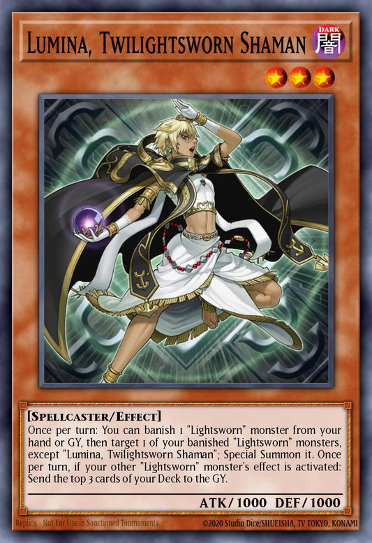 (075) YuGiOh TCG MZTM: Maze of the Master Single: Lumina, Twilightsworn Shaman  Rare