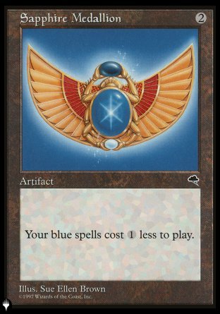 (000) Magic The Gathering The List Single: Sapphire Medallion  Rare