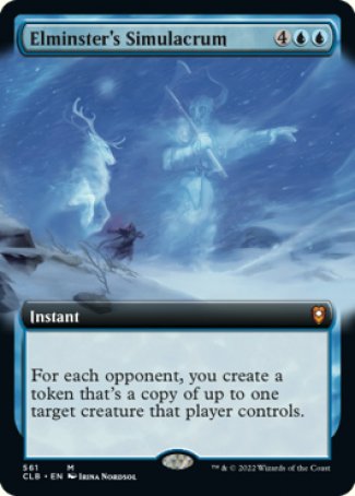 (561) Magic The Gathering Commander Legends: Battle for Baldur's Gate: Extras Single: Elminster's Simulacrum Holo Mythic