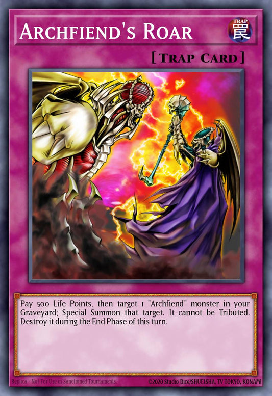 (EN099) YuGiOh TCG DCR: Dark Crisis Single: Archfiend's Roar (V.2 - Common)  Common