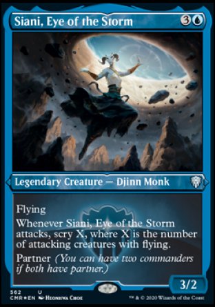 (562/361) Magic The Gathering Commander Legends: Extras Single: Siani, Eye of the Storm Holo Uncommon