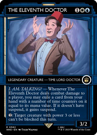 (562) Magic The Gathering Universes Beyond: Doctor Who: Extras Single: The Eleventh Doctor (V.2) Holo Rare