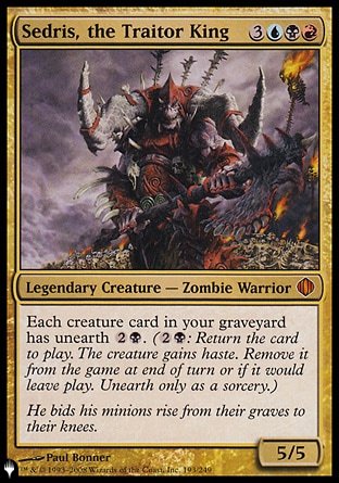(193) Magic The Gathering The List Single: Sedris, the Traitor King  Mythic