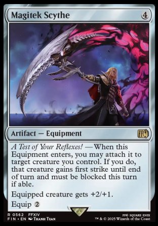 (562) Magic The Gathering Magic: The Gathering - FINAL FANTASY: Extras Single: Magitek Scythe  Rare