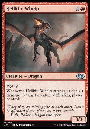 (562) Magic The Gathering Foundations Jumpstart Single: Hellkite Whelp  Uncommon