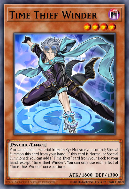 (037) YuGiOh TCG MP20: 2020 Tin of Lost Memories Mega Pack Single: Time Thief Winder  Super Rare