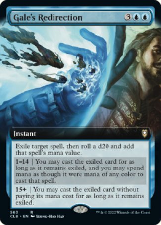 (563) Magic The Gathering Commander Legends: Battle for Baldur's Gate: Extras Single: Gale's Redirection Holo Rare