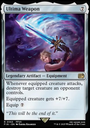 (563) Magic The Gathering Magic: The Gathering - FINAL FANTASY: Extras Single: Ultima Weapon  Rare