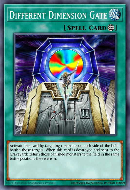 (EN044) YuGiOh TCG DCR: Dark Crisis Single: Different Dimension Gate (V.2 - Rare)  Rare