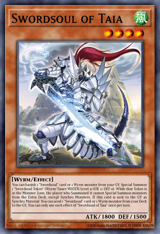 (081) YuGiOh TCG MZTM: Maze of the Master Single: Swordsoul of Taia  Rare
