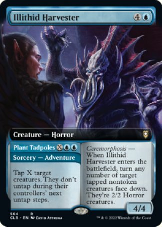 (564) Magic The Gathering Commander Legends: Battle for Baldur's Gate: Extras Single: Illithid Harvester // Plant Tadpoles  Rare
