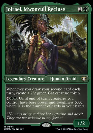 (564) Magic The Gathering Commander Masters: Extras Single: Jolrael, Mwonvuli Recluse Holo Rare