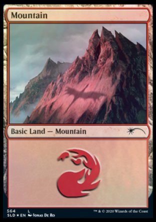 (564) Magic The Gathering Secret Lair Drop Series Single: Mountain (V.5)  Land