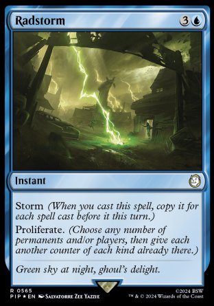 (565) Magic The Gathering Universes Beyond: Fallout: Extras Single: Radstorm (V.2)  Rare