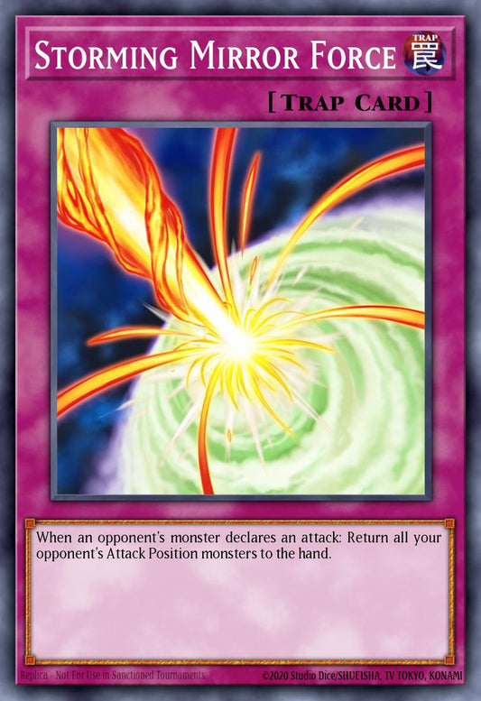 (096) YuGiOh TCG MAGO: Maximum Gold Single: Storming Mirror Force  Rare