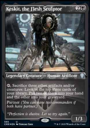 (565/361) Magic The Gathering Commander Legends: Extras Single: Keskit, the Flesh Sculptor Holo Uncommon