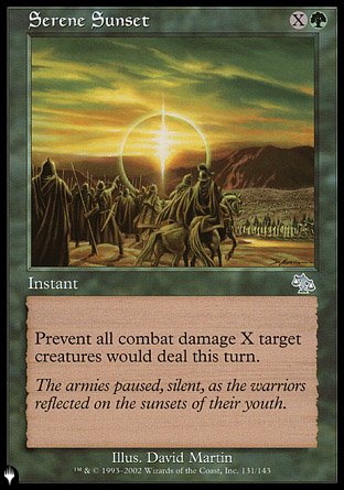 (131) Magic The Gathering The List Single: Serene Sunset  Uncommon