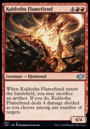 (565) Magic The Gathering Jumpstart 2022 Single: Kuldotha Flamefiend  Uncommon