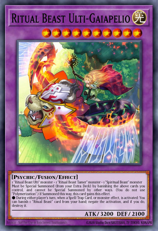 (086) YuGiOh TCG BLTR: Battles of Legend: Terminal Revenge Single: Ritual Beast Ulti-Gaiapelio  Secret Rare