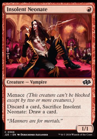 (566) Magic The Gathering Foundations Jumpstart Single: Insolent Neonate  Common