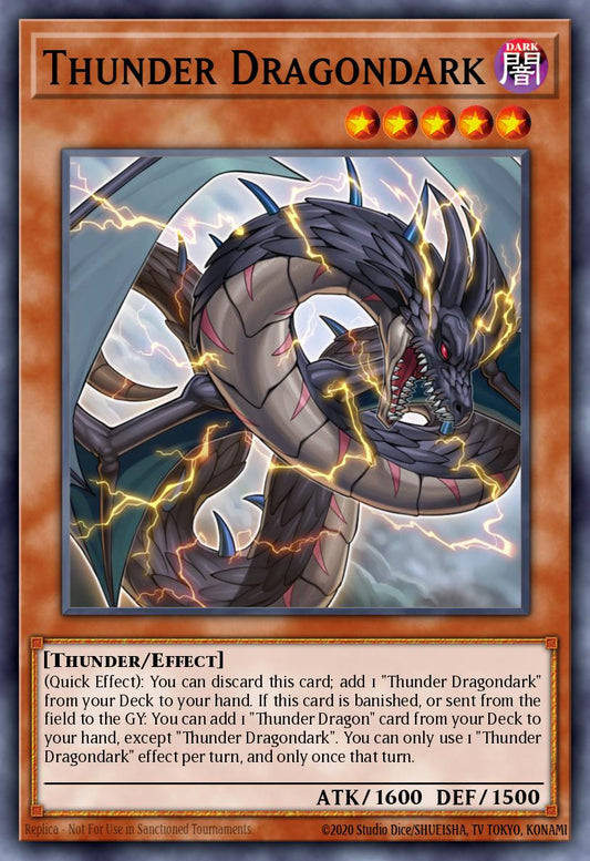 (018) YuGiOh TCG RA03: Quarter Century Bonanza Single: Thunder Dragondark (V.6 - Collectors Rare)  Collectors Rare