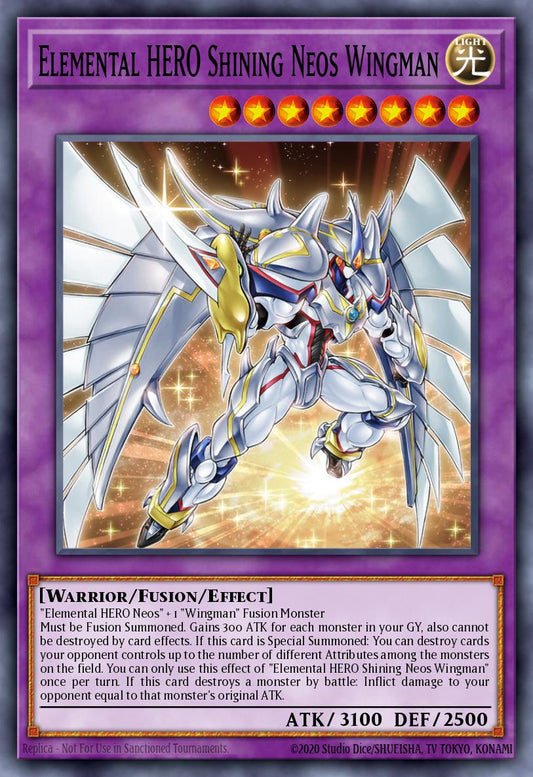 (062) YuGiOh TCG MP24: 25th Anniversary Tin: Dueling Mirrors Single: Elemental HERO Shining Neos Wingman  Secret Rare