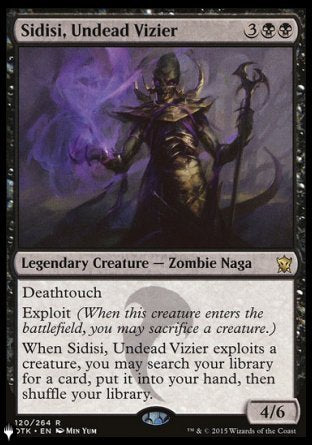 (120) Magic The Gathering The List Single: Sidisi, Undead Vizier  Rare