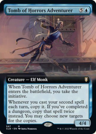 (567) Magic The Gathering Commander Legends: Battle for Baldur's Gate: Extras Single: Tomb of Horrors Adventurer Holo Rare